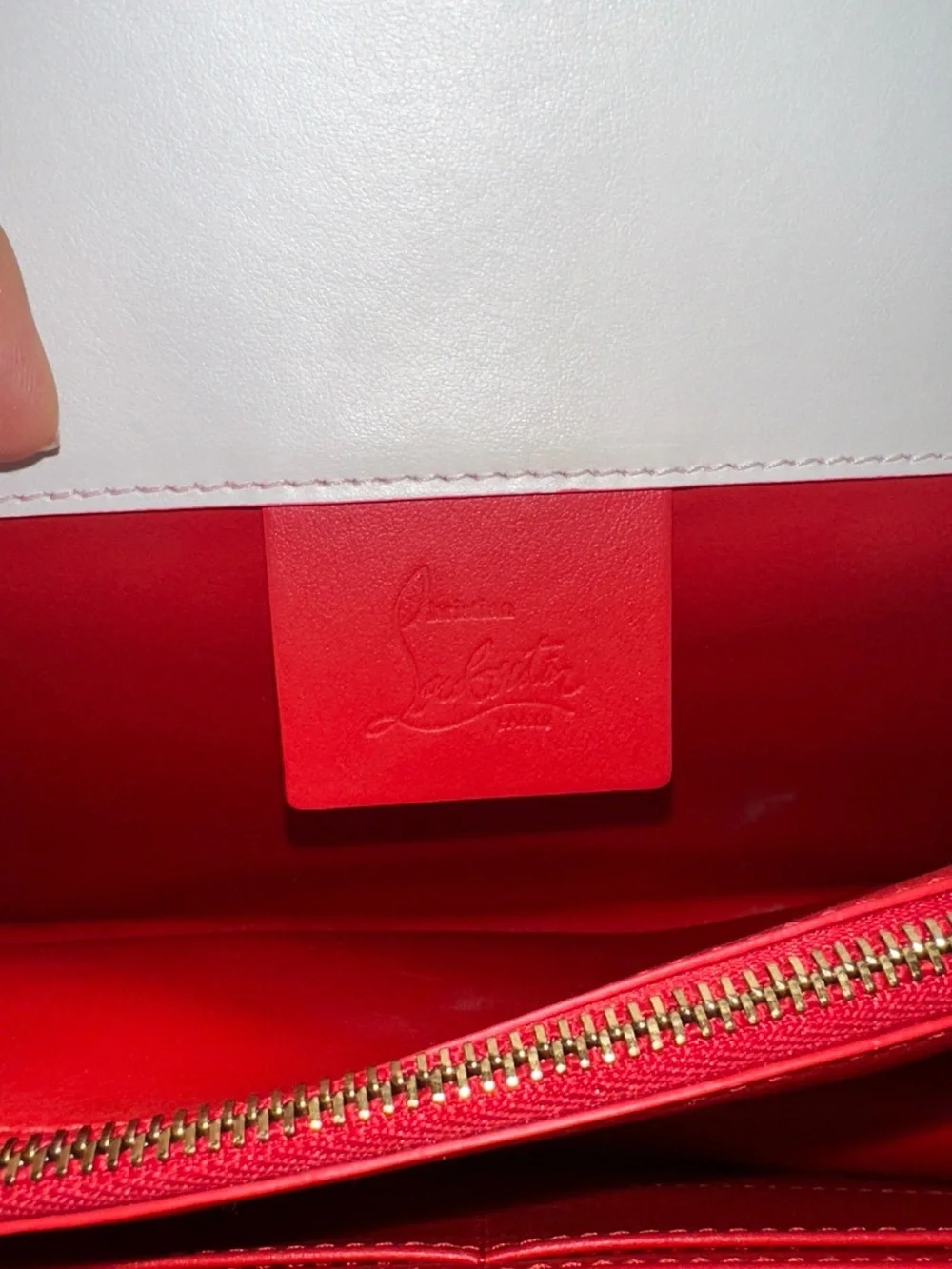 Christian Louboutin Ultrasnow  Elisa large calf Leather Shoulder Bag